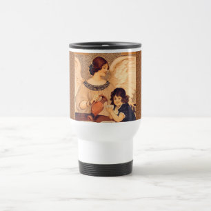 Mug De Voyage Antique française au chocolat