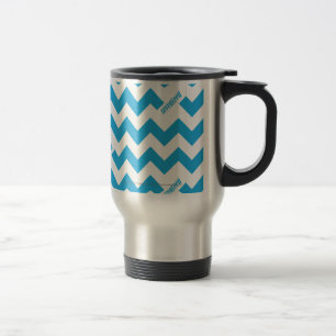 Mug De Voyage Aqua de zigzag