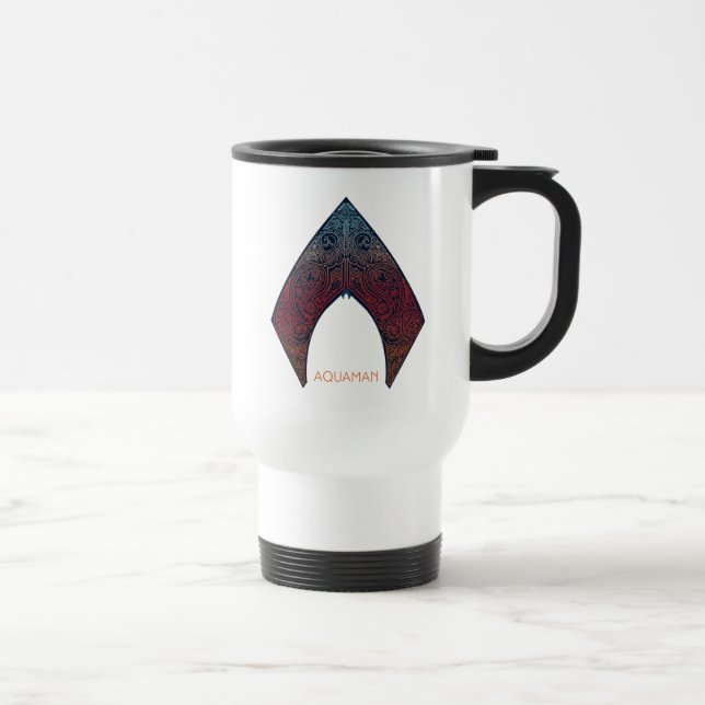 Mug De Voyage Aquaman | Logo de Paisley Aquaman (Droite)