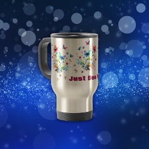 Mug De Voyage Aquarelle florale simple Abeille