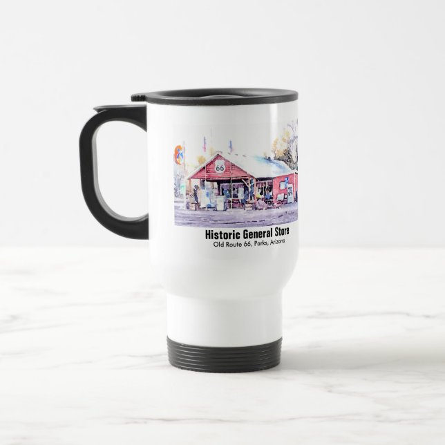Mug De Voyage Aquarelle historique d'épicerie générale de (Gauche)