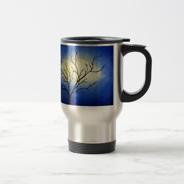 Mug De Voyage Arbre Abstrait - Art Moderne (Droit)