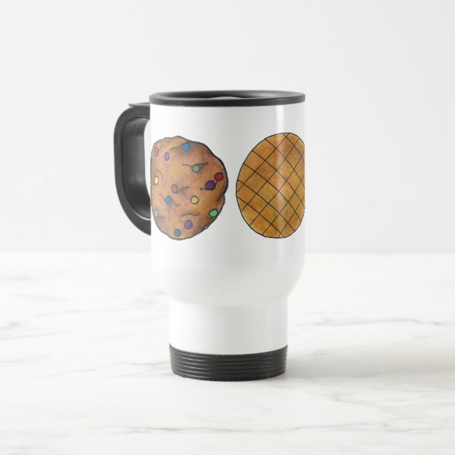 Mug De Voyage Arc-en-ciel Chocolat Chip Arachide Beurre Cookies  (Devant gauche)