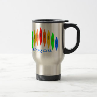 Mug De Voyage Arc-en-ciel des kayaks