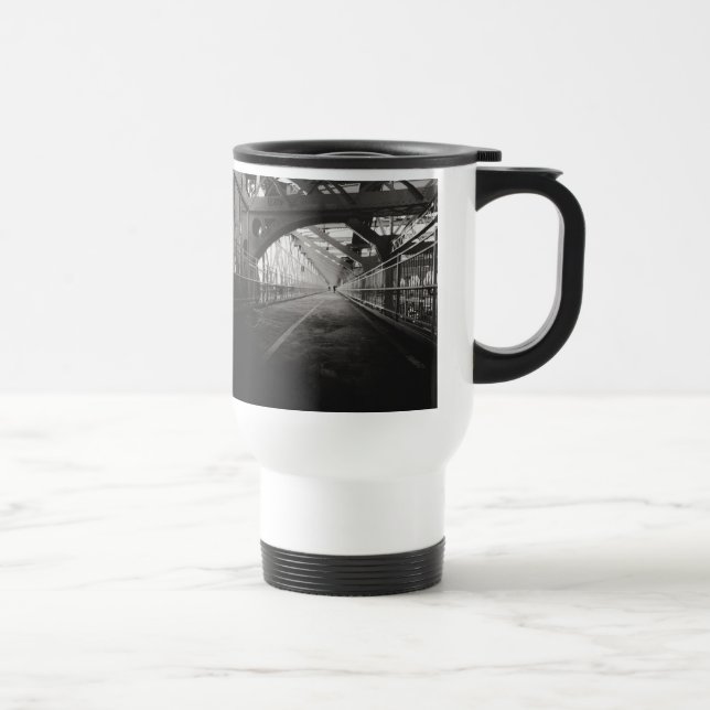 Mug De Voyage Architecture de pont de Williamsburg - New York (Droite)