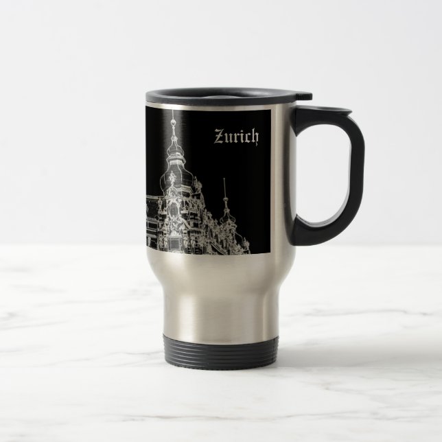 Mug De Voyage Architecture de Zurich (Droit)