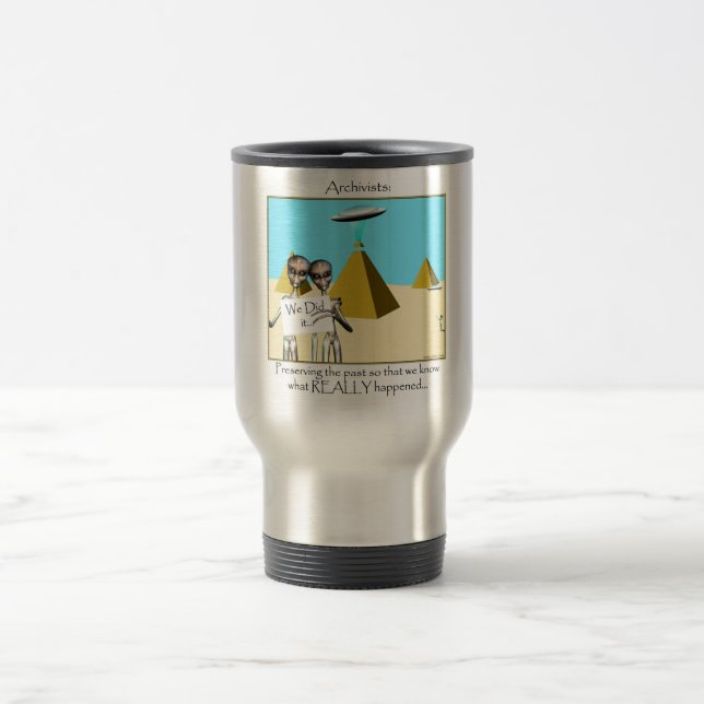 Mug De Voyage Archivistes - Préserver le passé (Aliens) (Centre)