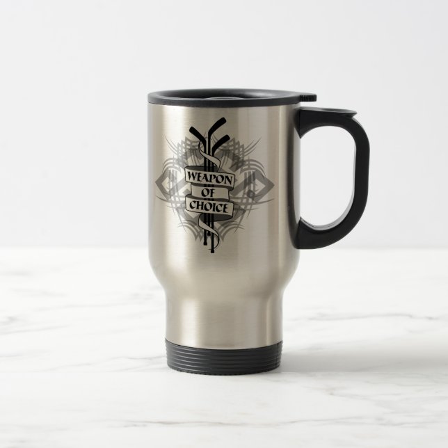 Mug De Voyage Arme De Choix (Hockey) (Droit)