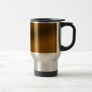 Mug De Voyage Arrière - plan de bronze brossé
