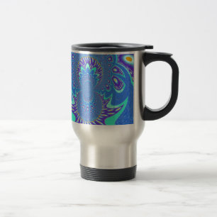Mug De Voyage Art bleu moderne