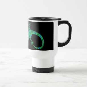 Mug De Voyage Art déco Grüner Gecko
