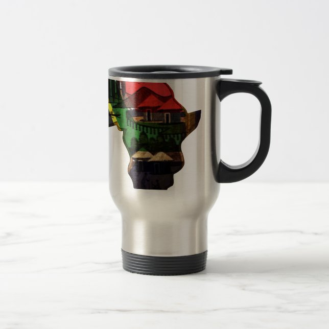 Mug De Voyage Art du patrimoine africain - Une fusion culturelle (Droit)