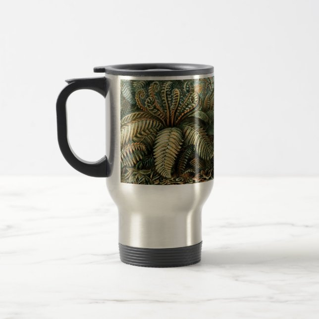 Mug De Voyage Art Fern Art Formes de la nature (Gauche)