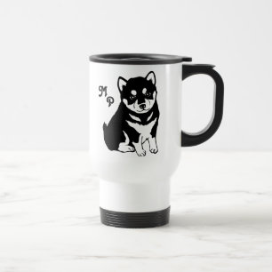 Mug De Voyage Art mignon de chiot de Shiba Inu
