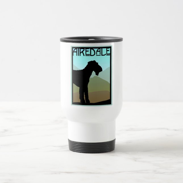 Mug De Voyage Artisan Airedale Terrier (Centre)