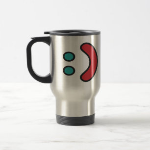Mug De Voyage Ascii Smile