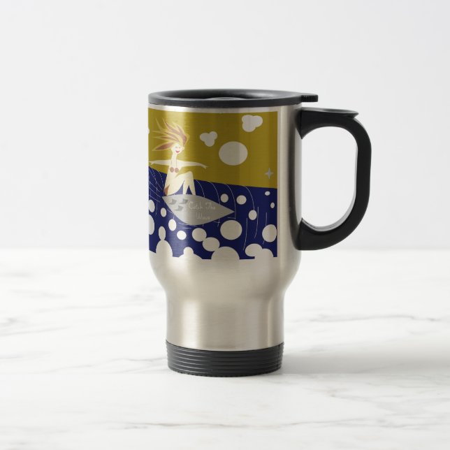 Mug De Voyage Attrapez la vague (Droit)