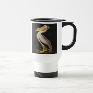 Mug De Voyage Audubon White Pelican Bird Amérique