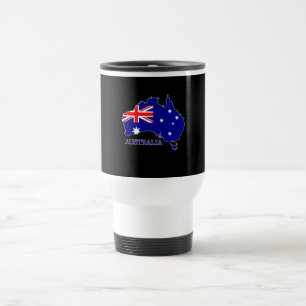Mug De Voyage Australie Carte du drapeau Voyage