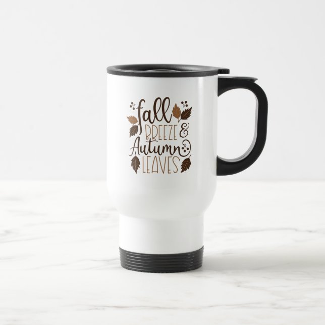 Mug De Voyage Automne Breeze Feuilles d'automne (Droite)