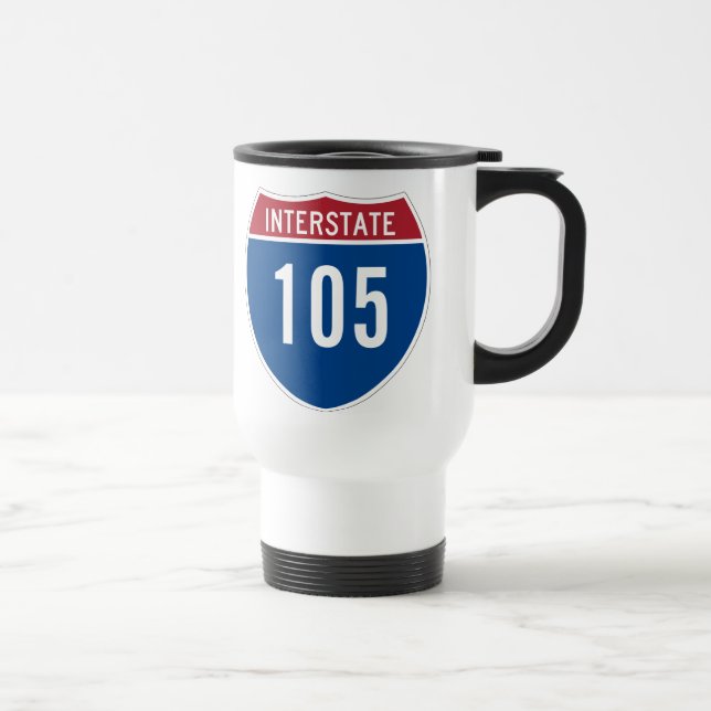 Mug De Voyage Autoroute Interstate 105 (Droite)