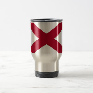 Mug de voyage avec Drapeau Alabama Etat - USA