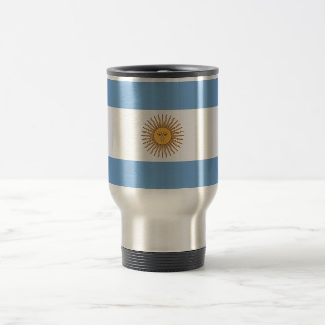 Mug de voyage avec Drapeau d'Argentine (Centre)