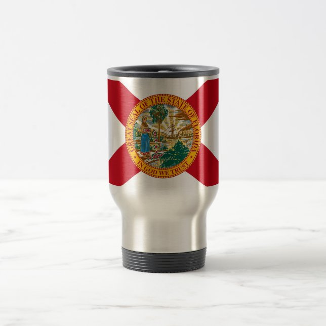 Mug de voyage avec Drapeau de Floride - USA (Centre)