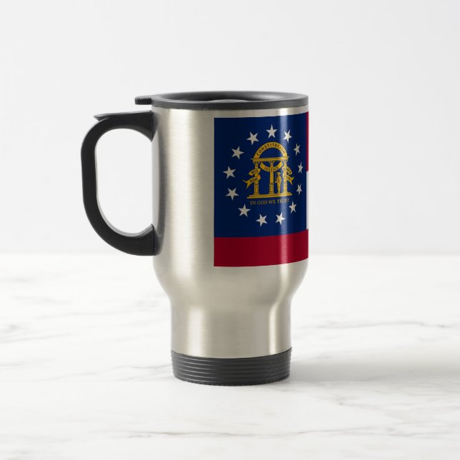 Mug de voyage avec Drapeau de Géorgie Etat - USA (Gauche)