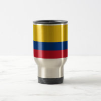 Mug de voyage avec drapeau de la Colombie