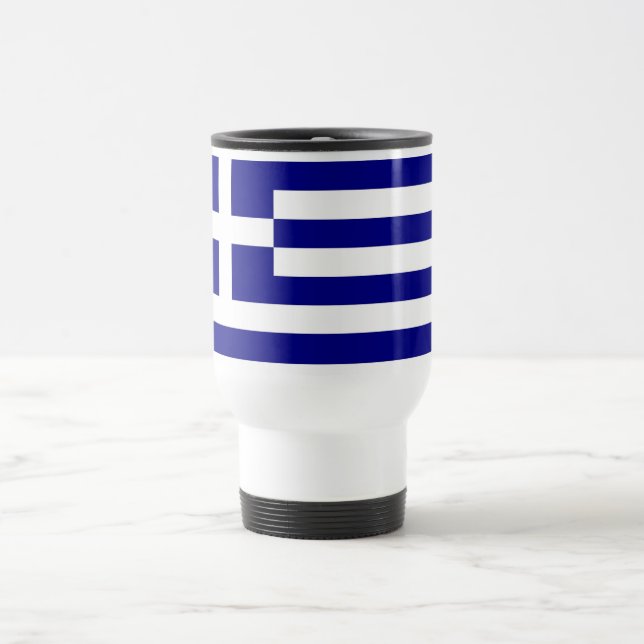 Mug de voyage avec drapeau de la Grèce (Centre)