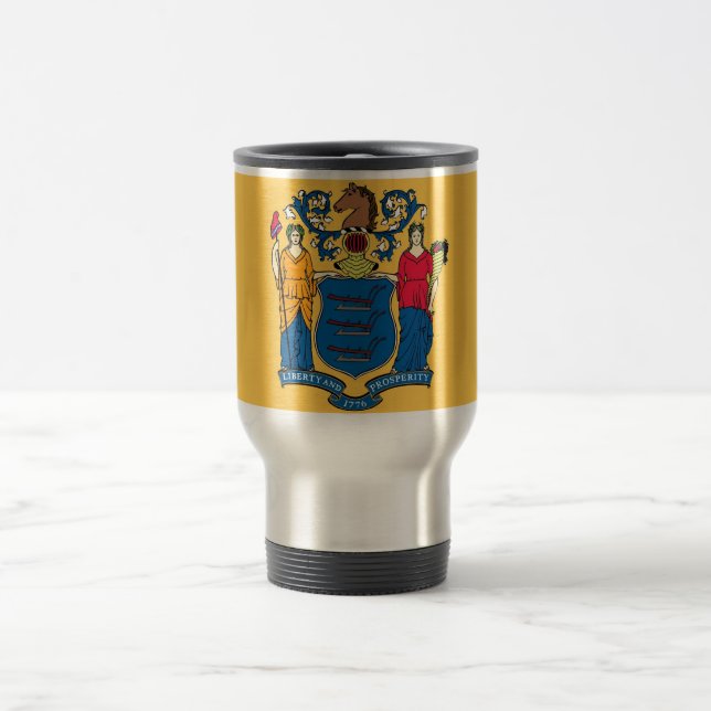 Mug de voyage avec drapeau de l'État du New Jersey (Centre)