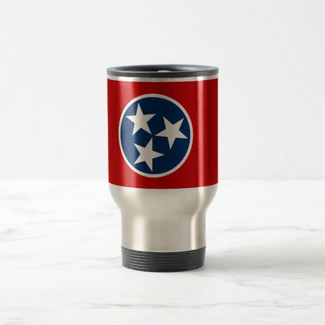 Mug de voyage avec drapeau de l'état du Tennessee  (Centre)