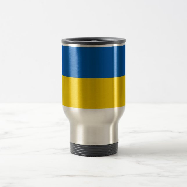 Mug de voyage avec drapeau de l'Ukraine (Centre)