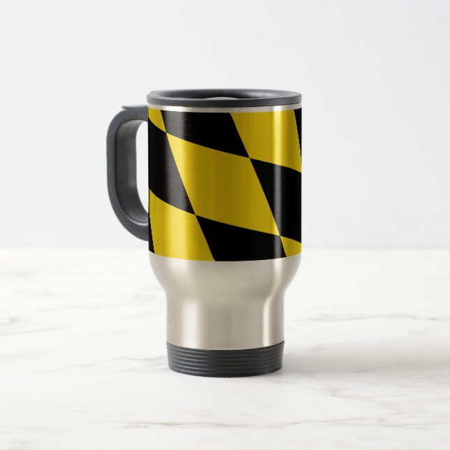 Mug de voyage avec Drapeau de Munich, Bavière (Devant gauche)