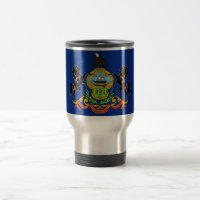 Mug de voyage avec Drapeau de Pennsylvanie Etat -