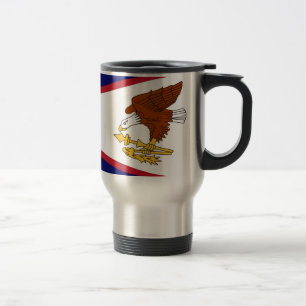 Mug de voyage avec Drapeau des Samoa américaines- 