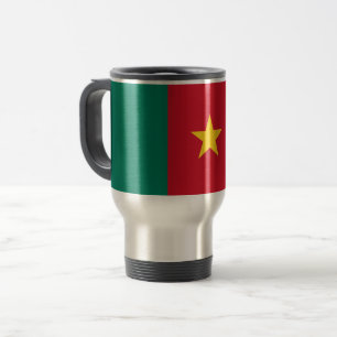 Mug de voyage avec drapeau du Cameroun