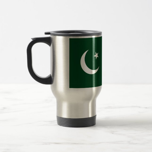 Mug de voyage avec drapeau du Pakistan (Gauche)