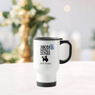 Mug de voyage avec typographie personnalisée pour