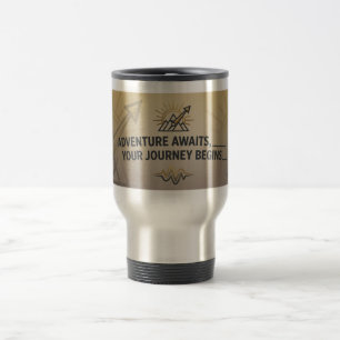 Mug de voyage Aventure en attente – Cadeau personn
