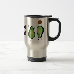 Mug De Voyage Avocado drôle stand d'applaudissements à la main v