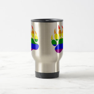Mug De Voyage Awesome Gay Bear Rainbow griffe