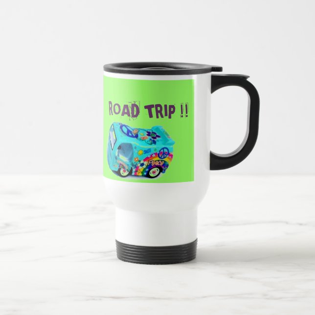 MUG DE VOYAGE "AYEZ BESOIN D'UNE COUPURE ? VOYAGE PAR LA ROUTE (Droite)