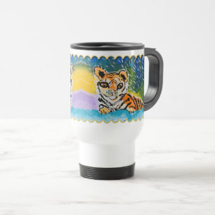 Mug De Voyage Baby Tiger "Art by Kids"