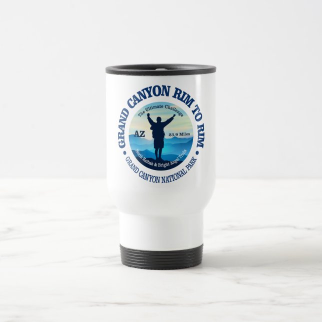 Mug De Voyage Bague de grand canyon à bord (V) (Centre)