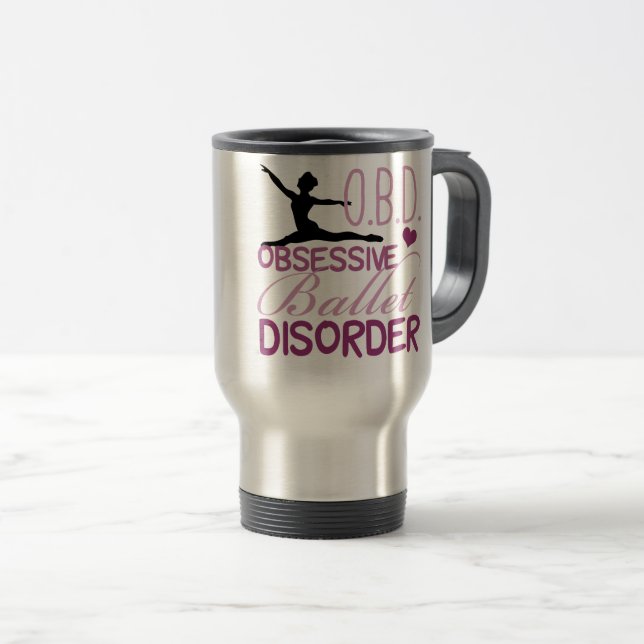 Mug De Voyage Ballet drôle (Devant droit)