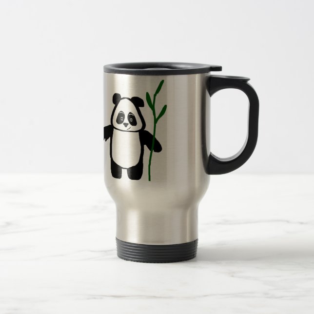 Mug De Voyage Bambou le flacon de panda (Droit)