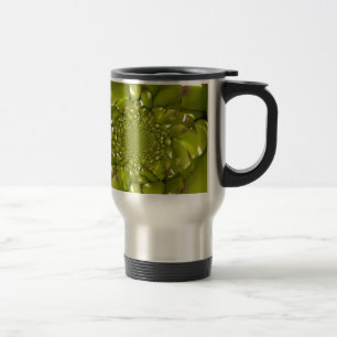 Mug De Voyage Banane verte Kaleidoscope Art Imprimer/Graphique