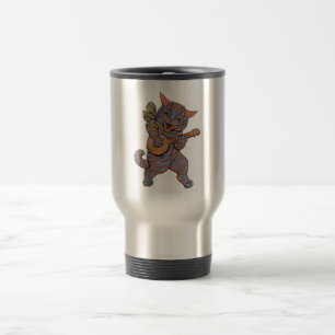 Mug De Voyage Banjo Jouer au chat